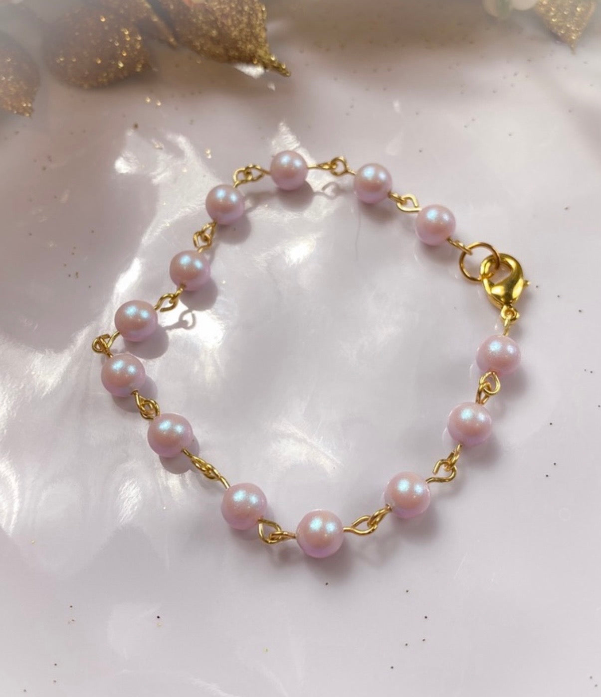 Crystal Pearl Bracelet